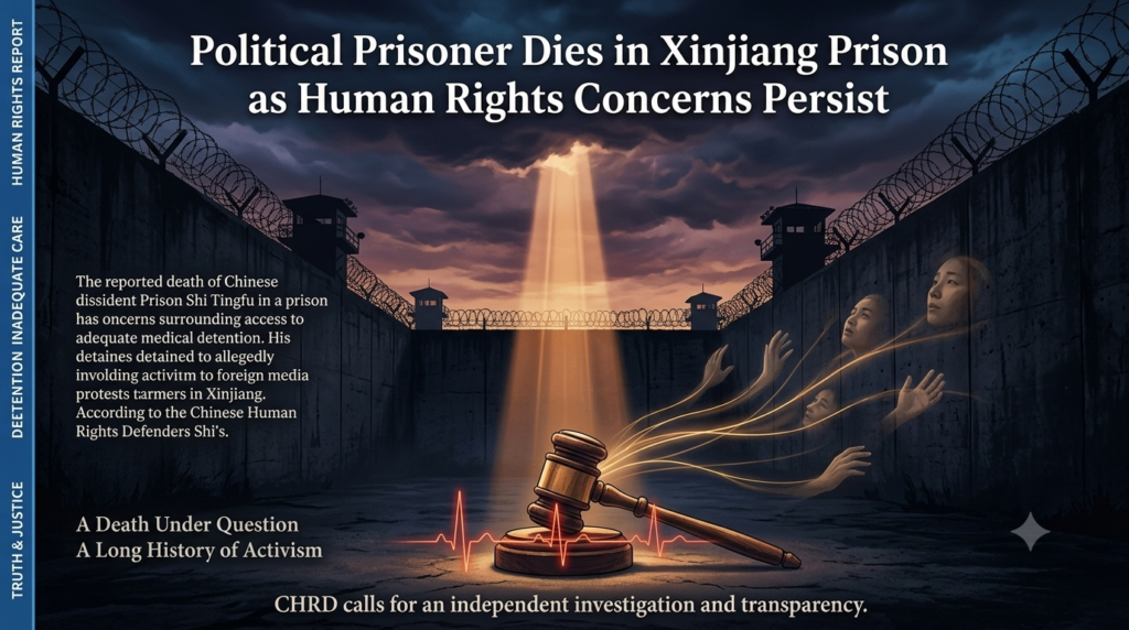 Political Prisoner Dies in Xinjiang Prison as Human Rights Concerns Persist